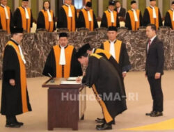 Ketua MA Lantik Ketua Muda Perdata, Ketua Muda Militer, dan Hakim Ad Hoc Tingkat Kasasi