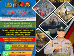 Polsek Sambaliung Tegaskan Larangan Tambang Ilegal, Sanksi Penjara 5 Tahun dan Denda Rp100 Miliar