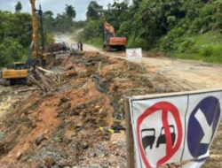 Akses Jalan Poros Berau-Bulungan Rawan Longsor, BBPJN Kalimantan Timur Lakukan Perbaikan di 4 Titik Krusial