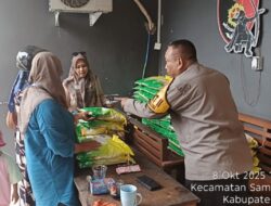 Polsek Sambaliung Dukung Program Gerakan Pangan Muarah Bagi Masyarakat