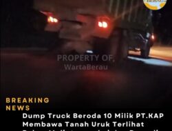 Dump Truck Roda 10 Milik PT.KAP Muatan Tanah Urug Beraktifitas di Jalan Umum  