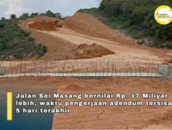 Beton Jembatan Sei.Masang Retak “itu Lumrah” oleh PPK