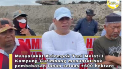 Kelompok Tani Melati I Tuntut Pembebasan 600 Hektare Lahan, Duduki Jalur Houling  Pit PAMA Gurimbang  PT. Berau Coal