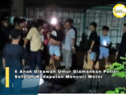 Heboh !! 6 Anak Dibawah Umur Diamankan Polisi, Setelah Kedapatan  Maling Sepeda Motor