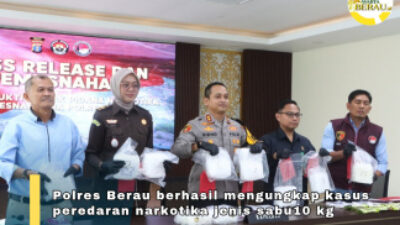 Kurir Sabu 10 Kg Dibekuk di Berau Merupakan Residivis 