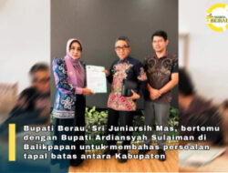 Sri Juniarsih Temui Bupati Kutim Bahas Tapal Batas Berau dan Kutim
