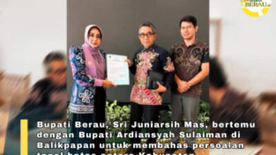 Sri Juniarsih Temui Bupati Kutim Bahas Tapal Batas Berau dan Kutim