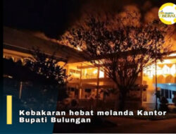 Kantor Bupati Bulungan Terbakar, Dokumen Penting Terancam Hangus
