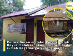Sambut Hari Bhayangkara ke-80, Polsek Teluk Bayur Bedah Rumah Warga Kurang Mampu