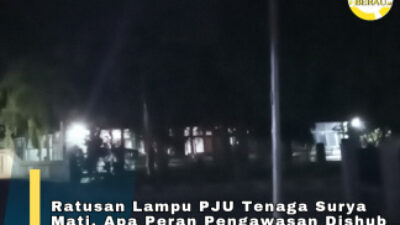 Ratusan Lampu PJU Solar Panel Mati, Apa Peran Dishub Berau