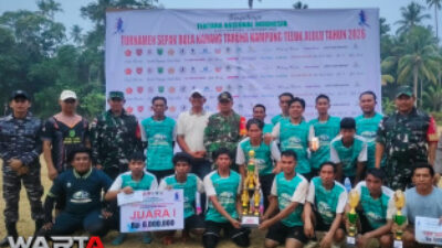 Semarak HUT ke-81 TNI, Turnamen Sepak Bola Ajang Kebersamaan dan Pendongkrak Ekonomi UMKM 